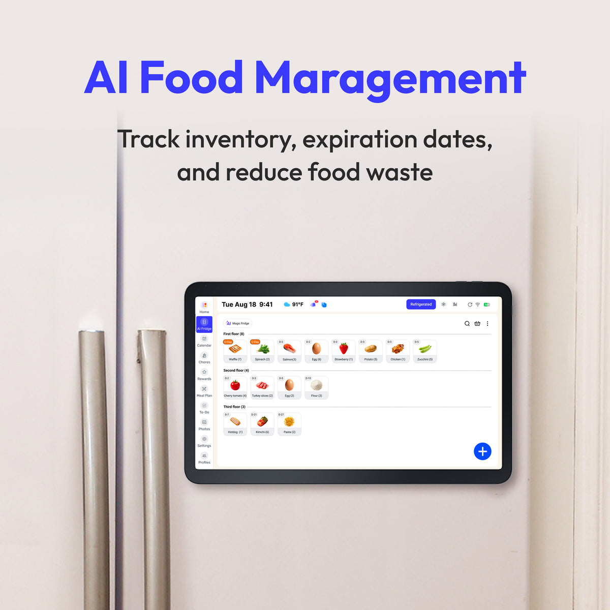 Everblog FridgeCal™ 2 AI Fridge Calendar | $5 Deposit, Save $140